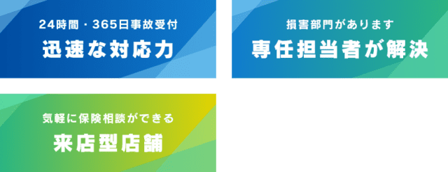 迅速な対応力・専任担当者が解決・来店型店舗